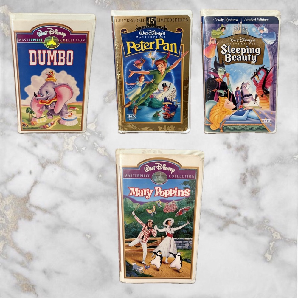 FINAL OFFER ON Disney Masterpiece Collection VHS Set - Vibrant Covers